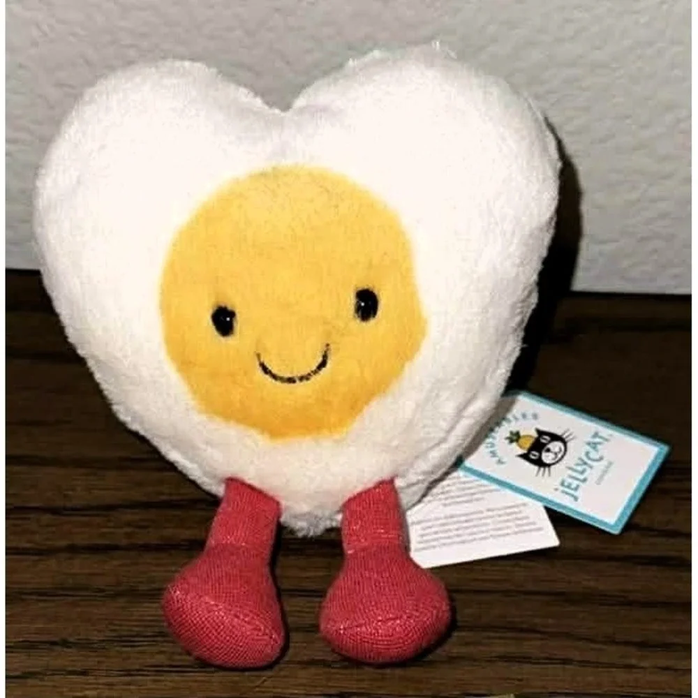 Jellycat Amuseables Heart Egg Plush Valentine's Day AUTHENTIC Stuffed NWT 4.7